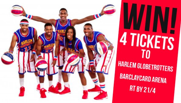 WhatsOnBrum's tweet photo. #WIN! 4 TICKETS to Harlem Globetrotters at @BcardArena on 30 April! 
Simply FOLLOW US + RT by 21/4 to enter! https://t.co/MD9RToCufC