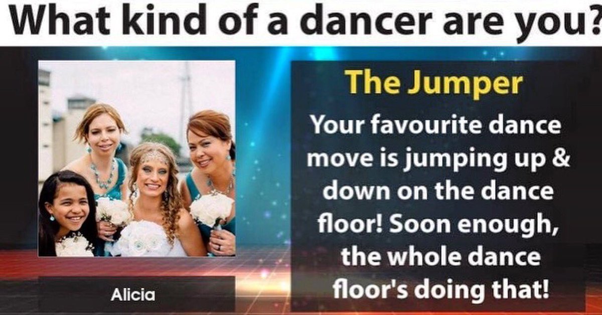 alicia_therese_'s tweet image. If they say so! What dancer are you? Come #jump in my next #Zumba class TOMORROW at #O2Fitness #Cary @10:45am
