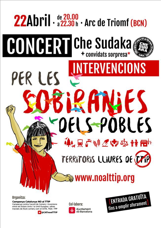 Per la sobirania dels pobles i de les ciutats #NOalTTIP