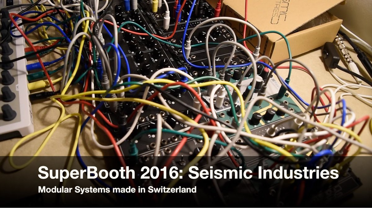 Turn over to MMTV -  Superbooth 2016: #SeismicIndustries modularmusic.tv/superbooth-201…