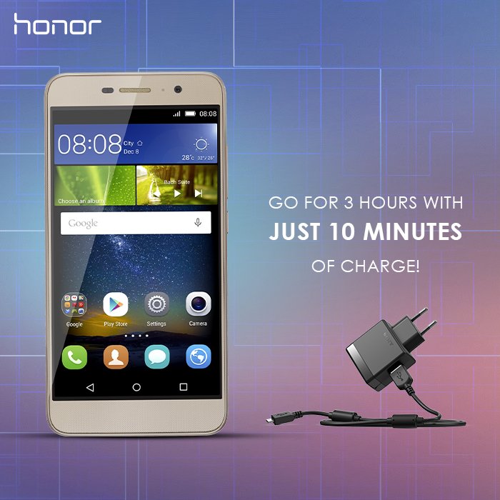 HiHonorIndia's tweet photo. Longer battery life, shorter charging time. Go longer with just 10 minutes of charge only with your #Holly2plus! https://t.co/dVZqCL2cCM