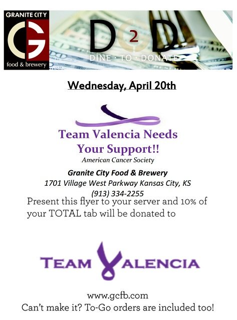 TeamValenciaRFL's tweet photo. Come join our fight on cancer. Granite City @ Legends Apr 20. Good food. Great cause #letsrelay https://t.co/bPp82ykMTa