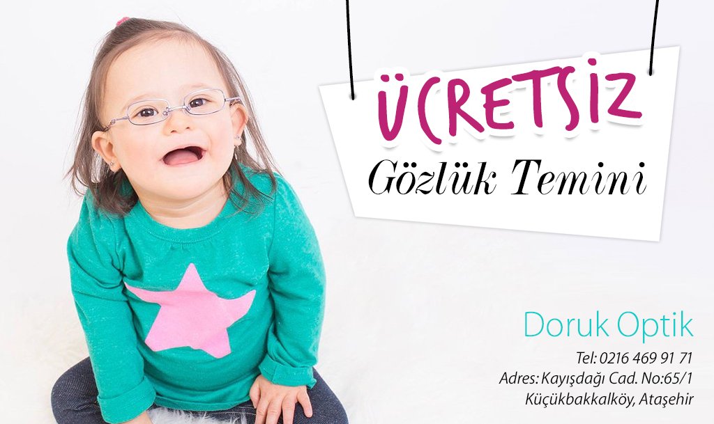Gözlük ihtiyacı olan #DownSendromlu kişiler Doruk Optik’ten Murad Yücer ile iletişime geçebilirler!😊