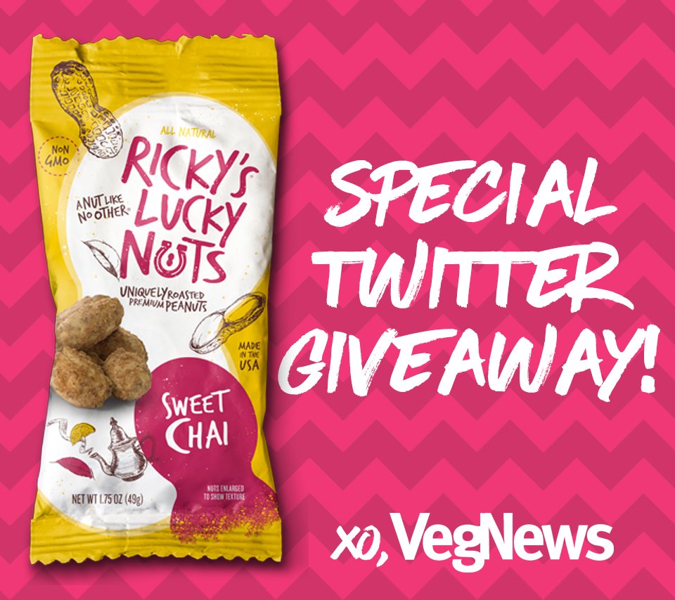 VegNews's tweet image. Special #TwitterTuesday Giveaway: just retweet this and you'll be entered to win one of 10 bags of @RickysLuckyNuts!