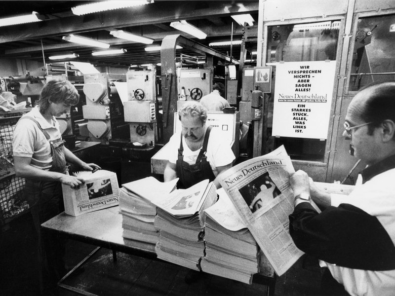 #nd70: 1992 - Abschied vom übergroßen »Prawda«-Format. Beginn einer neuen Zeitrechnung. dasND.de/pressekombinat