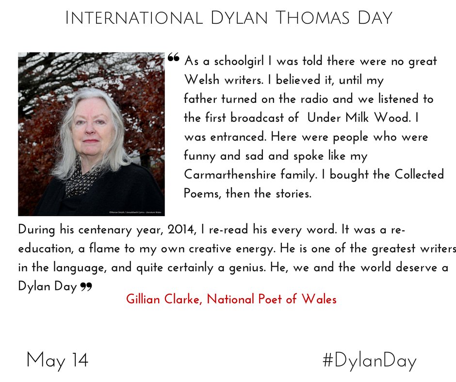 DTCSwansea's tweet photo. RT @DyddDylanDay: A few reasons why we should celebrate International Dylan Thomas Day on May 14 #DylanDay @LitWales https://t.co/kTqKlkitVs