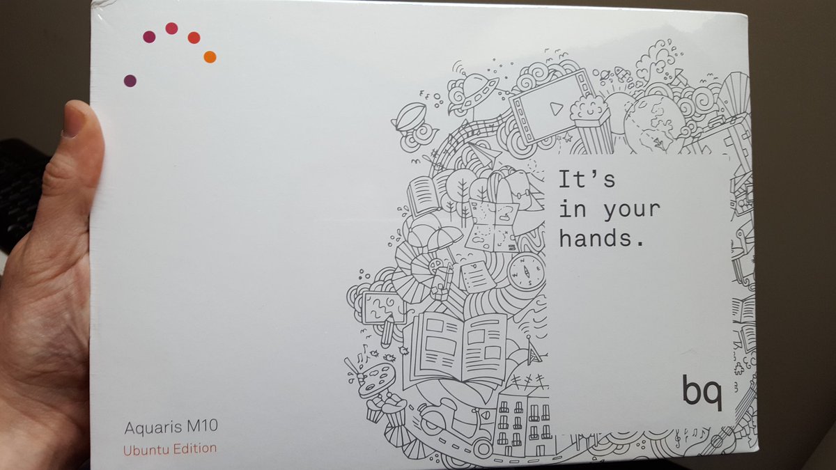 nicdm's tweet image. Look what just arrived #bq #AquarisM10 #ubuntutablet