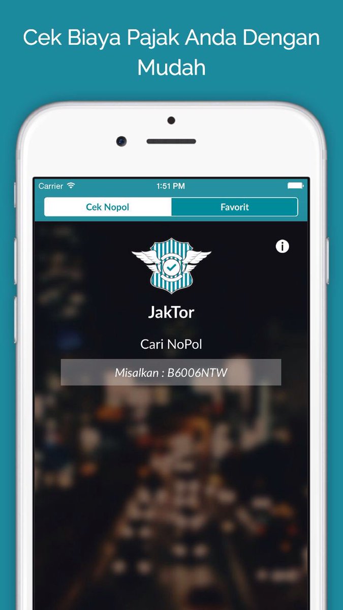 Install JakTor untuk cek info pajak kendaraan anda: apple.co/1IU3ebx apple.co/1IU3ebx