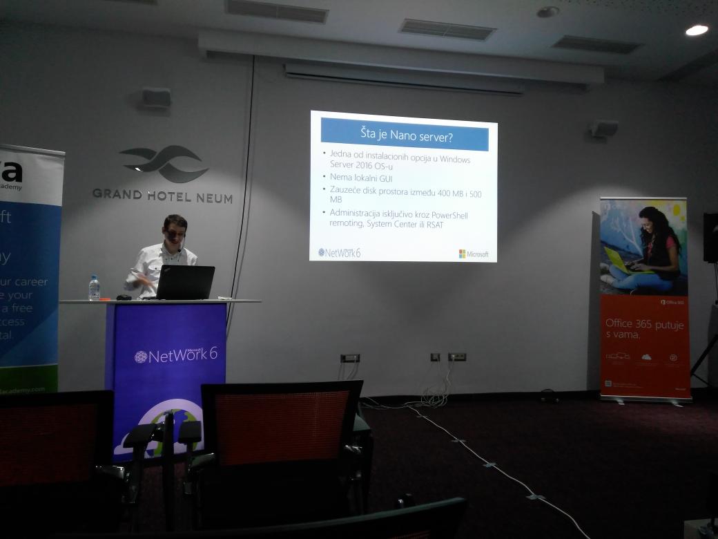 SasaKranjac's tweet photo. Nano Server by @srdjanstevic #NetWork6 #Upoznaj10 #MicrosoftBiH #msnetwork https://t.co/BPjOoMR3ZC