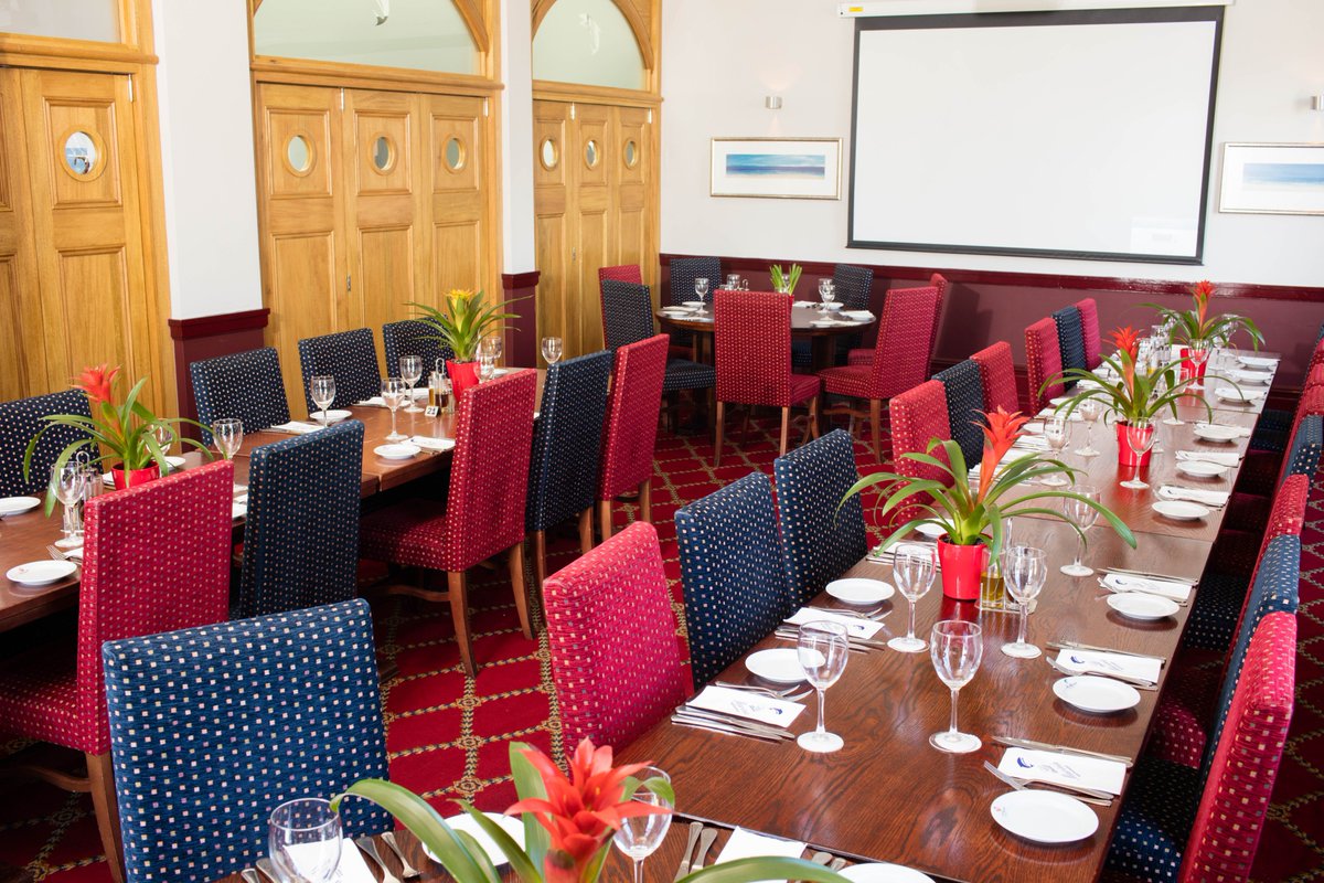 Function Room ready to go for today's #Corporate #lunch #event #lamarina #theoldcustomhousepenarth #restaurant
