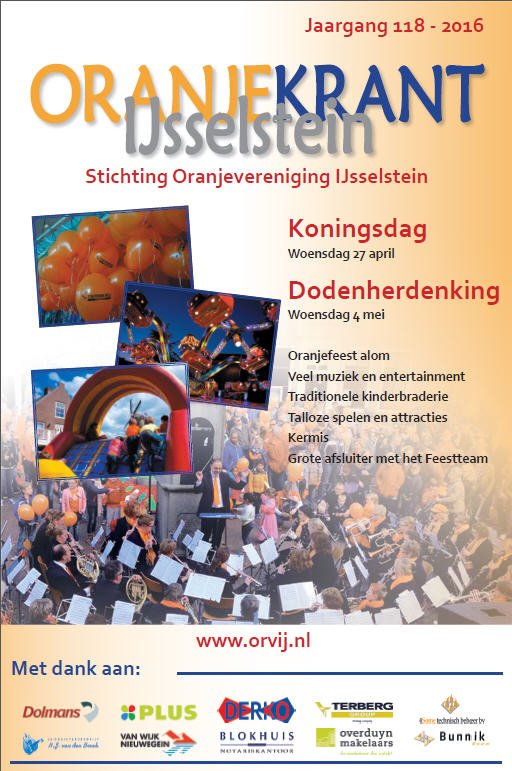 Deze week de Oranjekrant 2016 in het Zenderstreeknieuws @Zenderstreek #KoningsdagIJsselstein