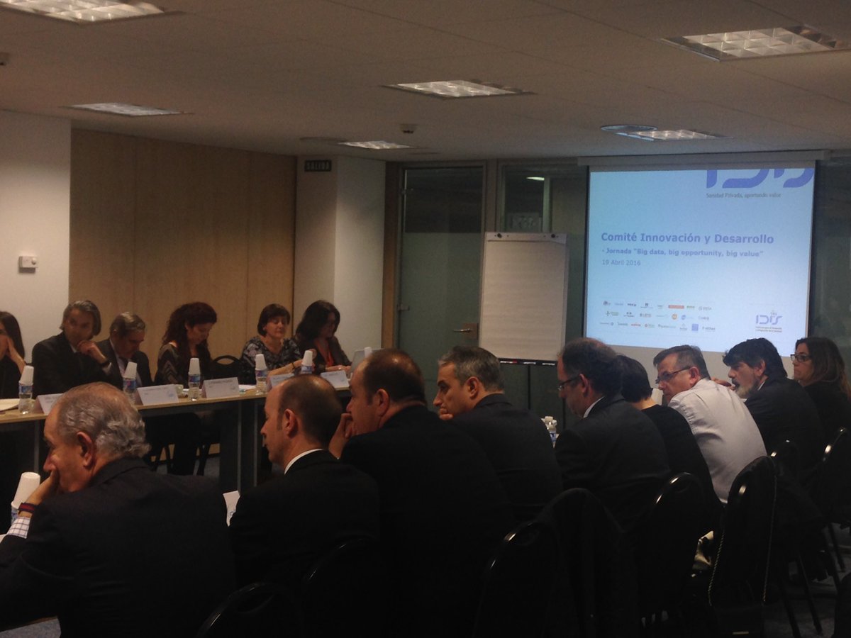 Today participating in a debate on #innovation and #BigData opportunities with #hospitals #industry and #insurers