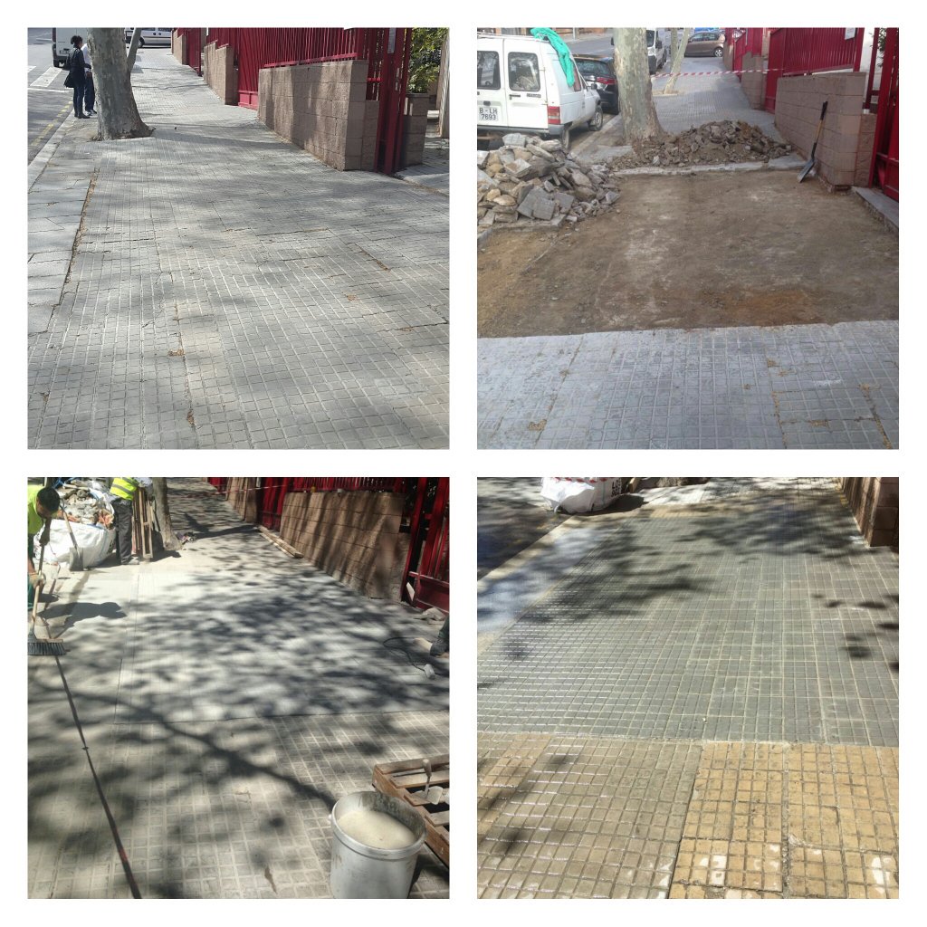 ¿ Problemas de entrada al garaje ? 
Cambio "visto y no visto" de acera!