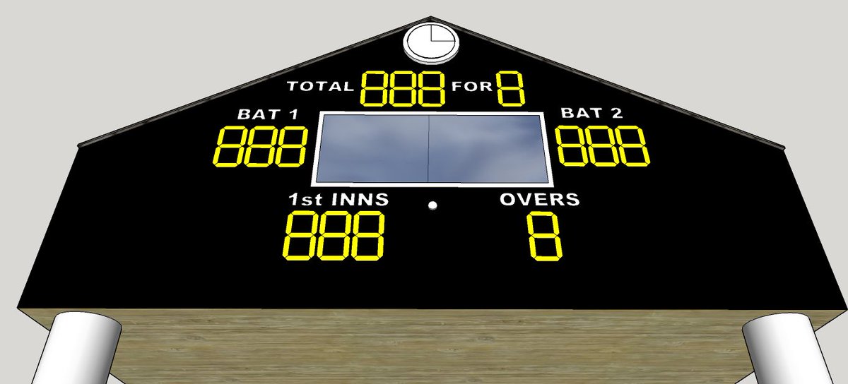jpctrl's tweet photo. Future digital scoreboard at Lawrenny Sports Club. Cricket and football scores via WIFI @LawrennyAFC @LawrennyCC https://t.co/ckvgk8Zvtm