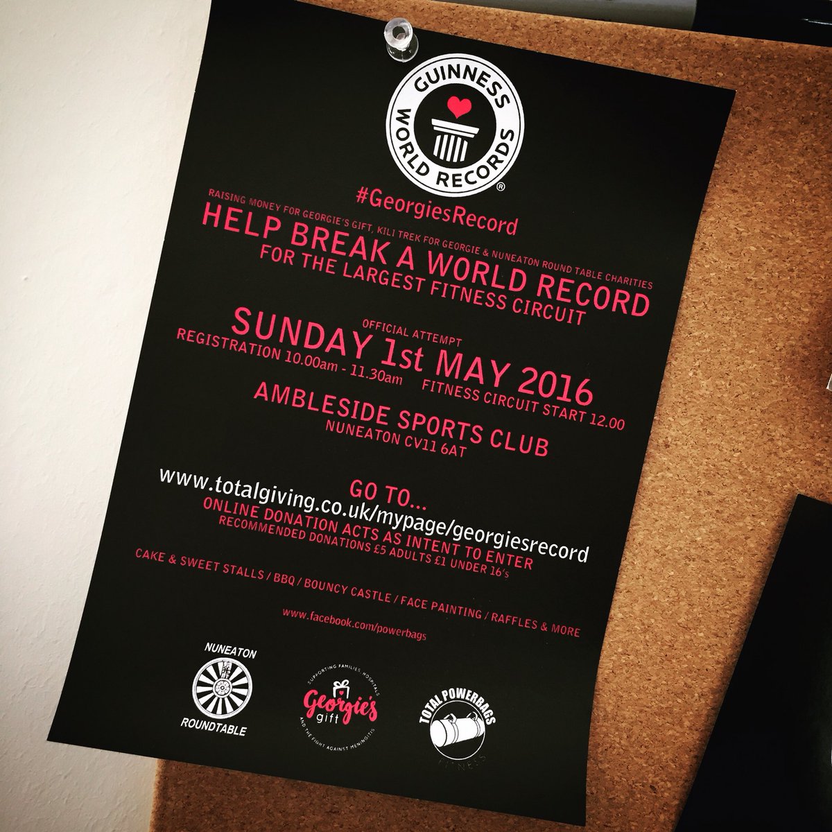 matthewlamb84's tweet photo. Please donate, take part, help break this world record &amp; raise money for an amazing cause too! #georgiesrecord https://t.co/GejXk94FiD