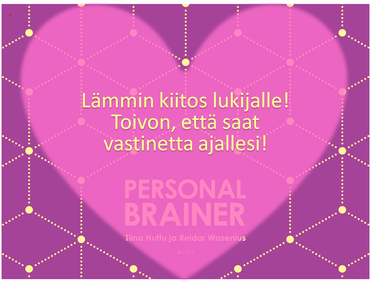 tiina_huttu's tweet photo. Esikoiskirjailijan onnen hetkiä:lähes 350 ihmistä jonottaa #PersonalBrainer'ia pk-seudun kirjastoista.Kiitos Teille! https://t.co/u6Zci7pbyi