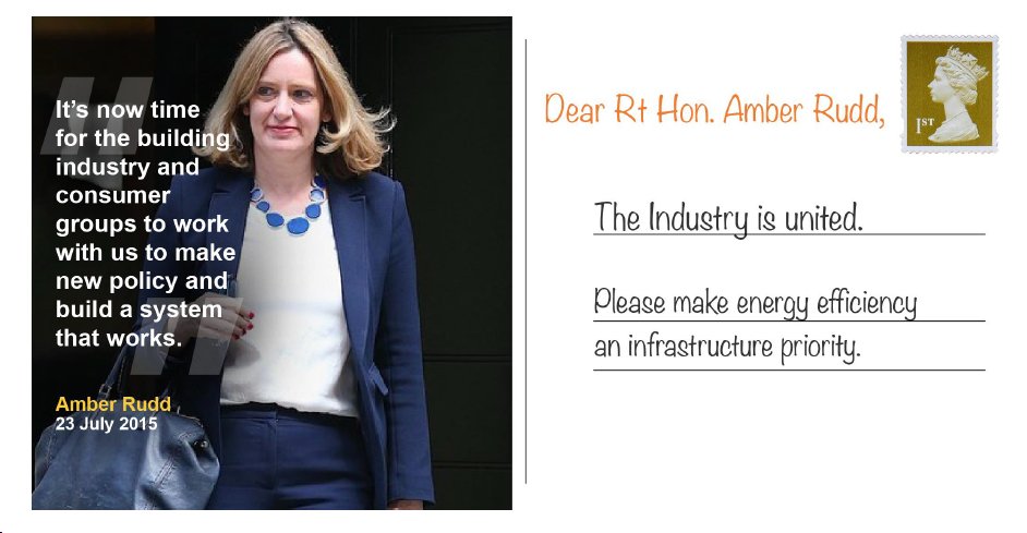 .AmberRudd_MP knows solutions must be pro-consumer. Making #energyefficiency infra priority keeps bills low #EEisInf