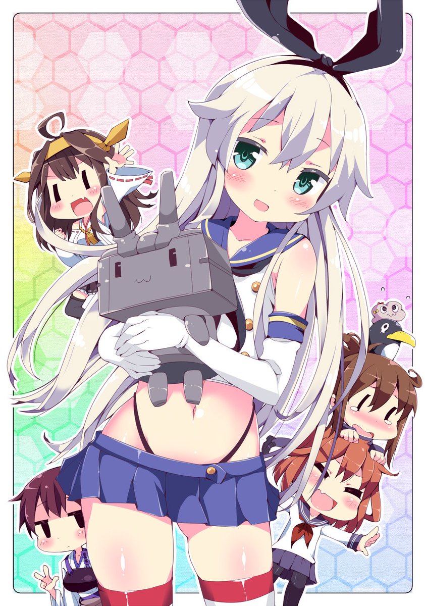 OneTrueKongou's tweet photo. #KanColle #Kaga #Kongou #Rensouhouchan #Shimakaze #FailurePenguin #Inazuma https://t.co/1ClnuFEHGe https://t.co/xqQAWRgvJQ