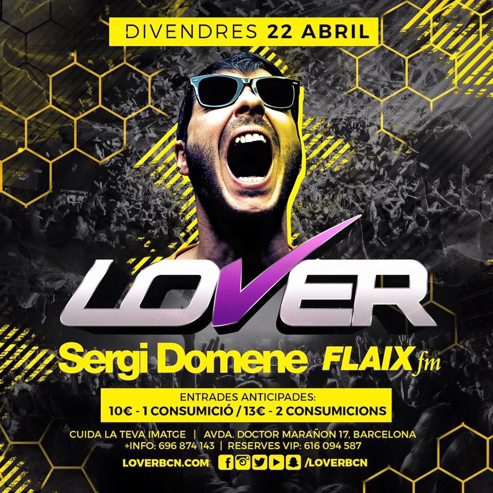 Loverbcn's tweet photo. Aquest divendres arriba el DJ de DJs Sergi Domene!! Compra les teves entrades a https://t.co/D2qjVBLlT1 https://t.co/ivBVxdMiC6