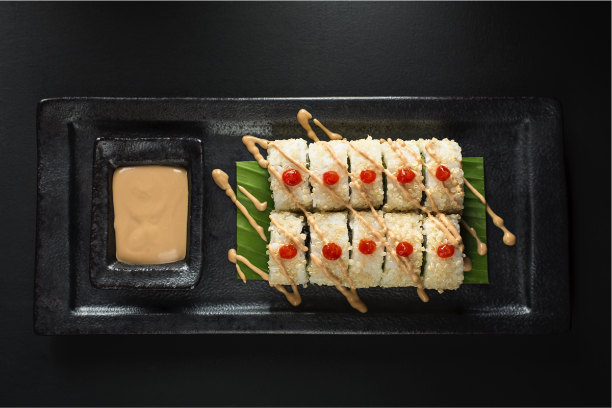 TotoraDubai's tweet photo. Sea Bass, Avo and Rocoto Jam โ Our Quinoa Rolls are a #PurePeru twist on a classic.
#TotoraDubai #Dubai https://t.co/98lW5jlDe6