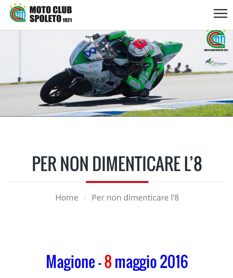 antosupporters's tweet photo. Per non dimenticare Andry!! Tutti a magione l'8 Maggio per una giornata in pista. #sbk #clinicamobile#antosupporters https://t.co/watNXVvaan