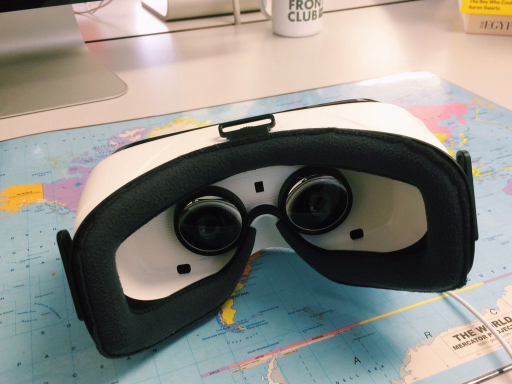 Trying out virtual reality headsets for tonight's event with <a href="/TimsTrust/">TimsTrust</a>! Featuring a first look at <a href="/TheArkVR/">The Ark</a>