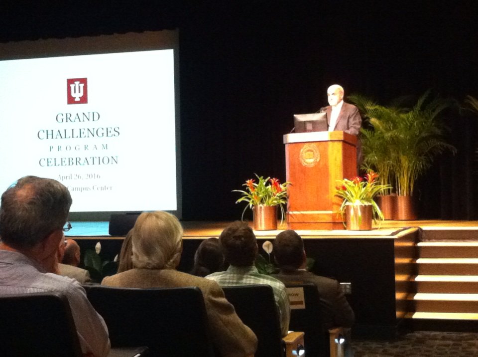 paydar's tweet image. Excited to hear #PresMcRobbie &amp;amp; VP Cate discuss #IUGrandChallenges @IndianaResearch proposals @IUPUI tonight.