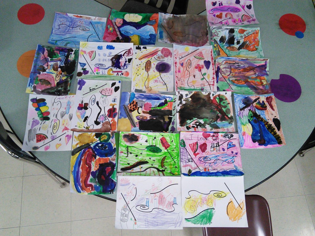 TamiWoetzel's tweet photo. These were done with kindergarten students. https://t.co/WQh9p1BE6j