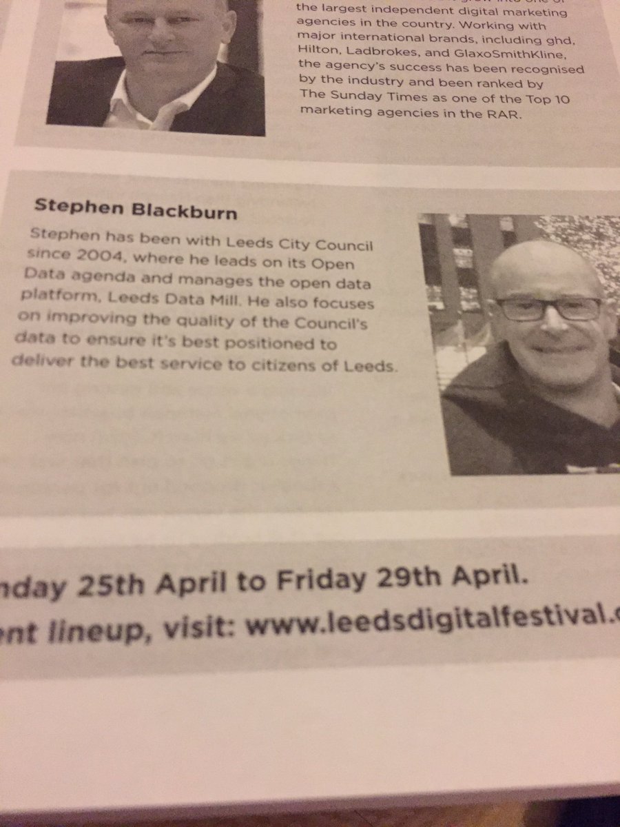 LeanneBuchan's tweet photo. Nice to see @StevieBYorks mentioned in this month's @leedsliving doing an ace job fir @LeedsDataMill #leedsdata https://t.co/8q78fzGApw