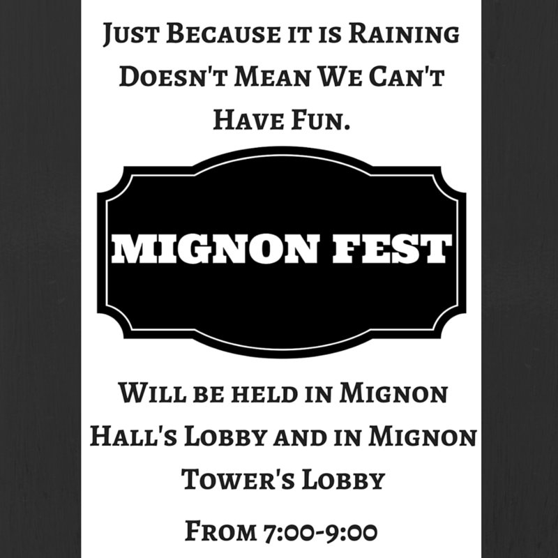 MignonCouncil's tweet photo. Come relax and enjoy some free food, games and live music. The rain won't stop us! https://t.co/VjjB8kvHJb