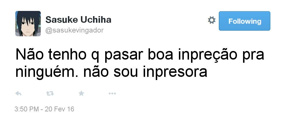 conversasnaruto's tweet image. Não sou inpresora
