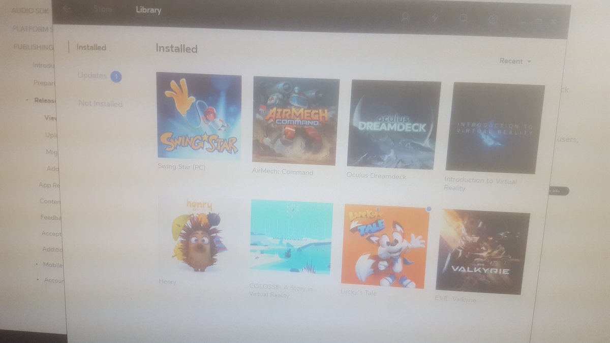 I just installed #SwingStar in my #Oculus Home. Just a few more fixes and it should be ready for release on May 5th!