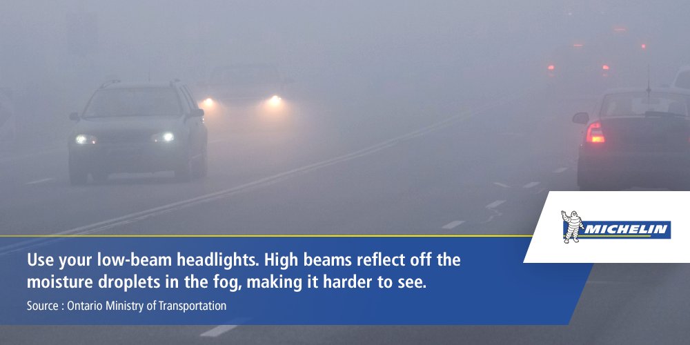 Spring can be foggy. RT to make sure your loved ones use the right headlight for maximum visibility!
