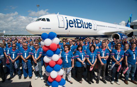 AB_Joseph's tweet photo. Airbus delivers first U.S.-built airliner @CNNTravel https://t.co/1GqBXT0Ktv @Airbus @JetBlue #321ceo https://t.co/kgGPNLllHG