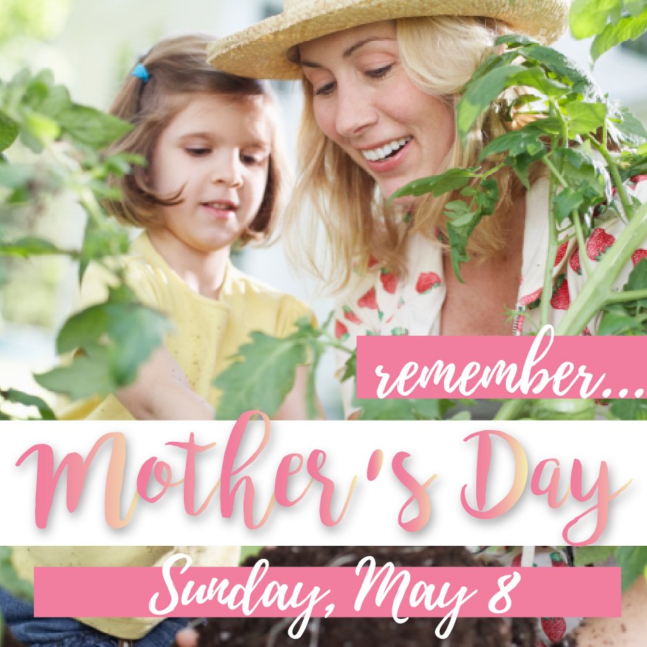 Mother's Day is in less than 2 weeks! Don't forget to show your mom how much you care! #MothersDay #mothersday2016