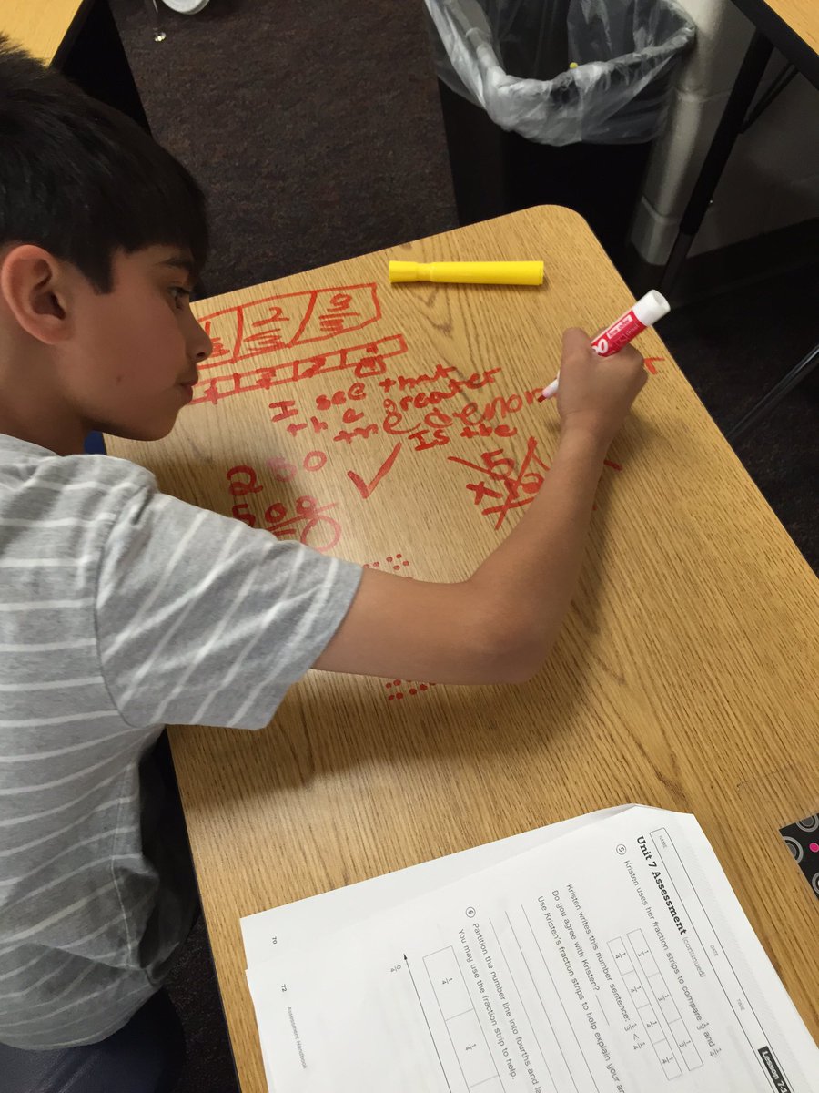MrsVice1's tweet photo. Show your thinking on your work space #elemath #fractionmath https://t.co/7oFS3D78OG