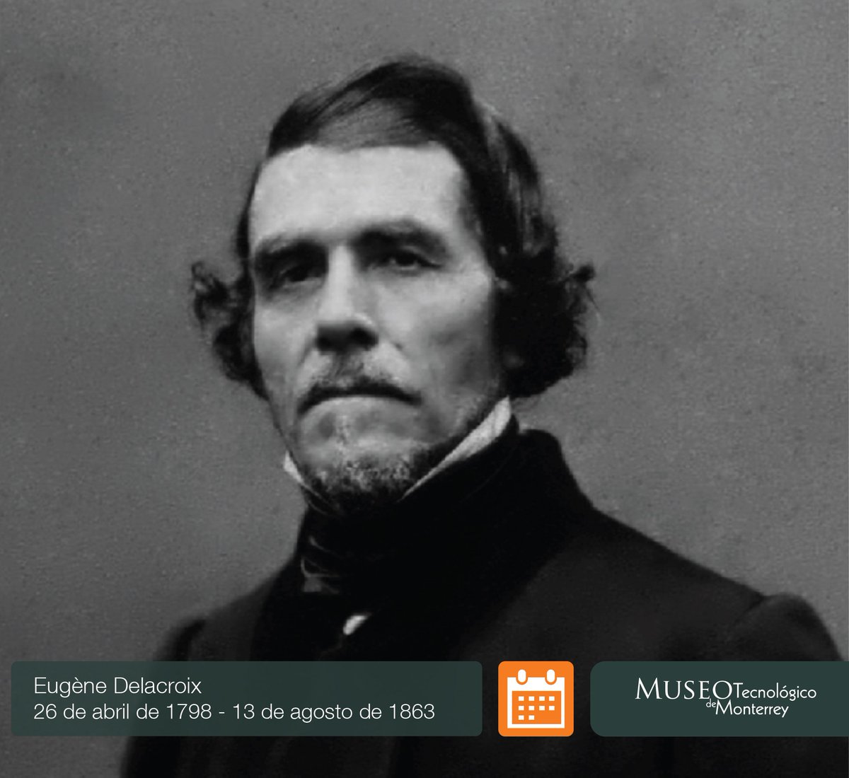 elmuitec's tweet photo. #UnDíaComoHoy en 1798 nace el pintor francés Eugène Delacroix, emblemático pintor del movimiento romántico. https://t.co/xVVDpYdIQu