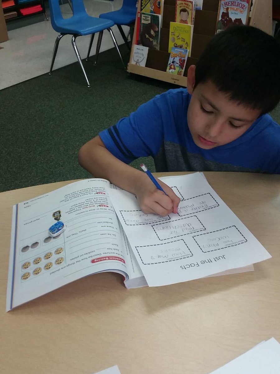 eeubanks0409's tweet photo. 2nd grade Just the Facts word problems to decided if we divide or multiply. #loboolympics16 #teamtatom https://t.co/z8e0gHhkZ7