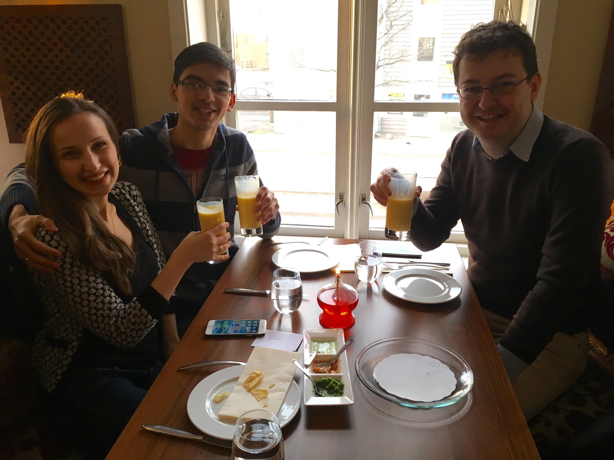 Anish Giri on X: Good company, good food. Only @vishy64theking is missing  for this one to go totally viral!😅 #indianfood #ParisGCT   / X
