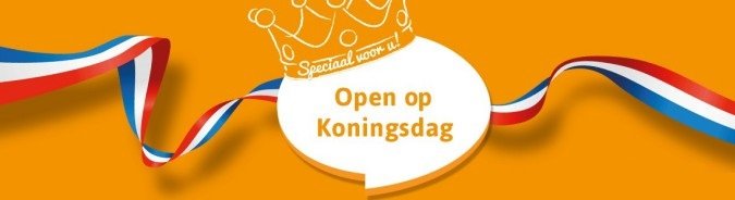 Wij zijn op Koningsdag geopend vanaf 11.30
RT RT.