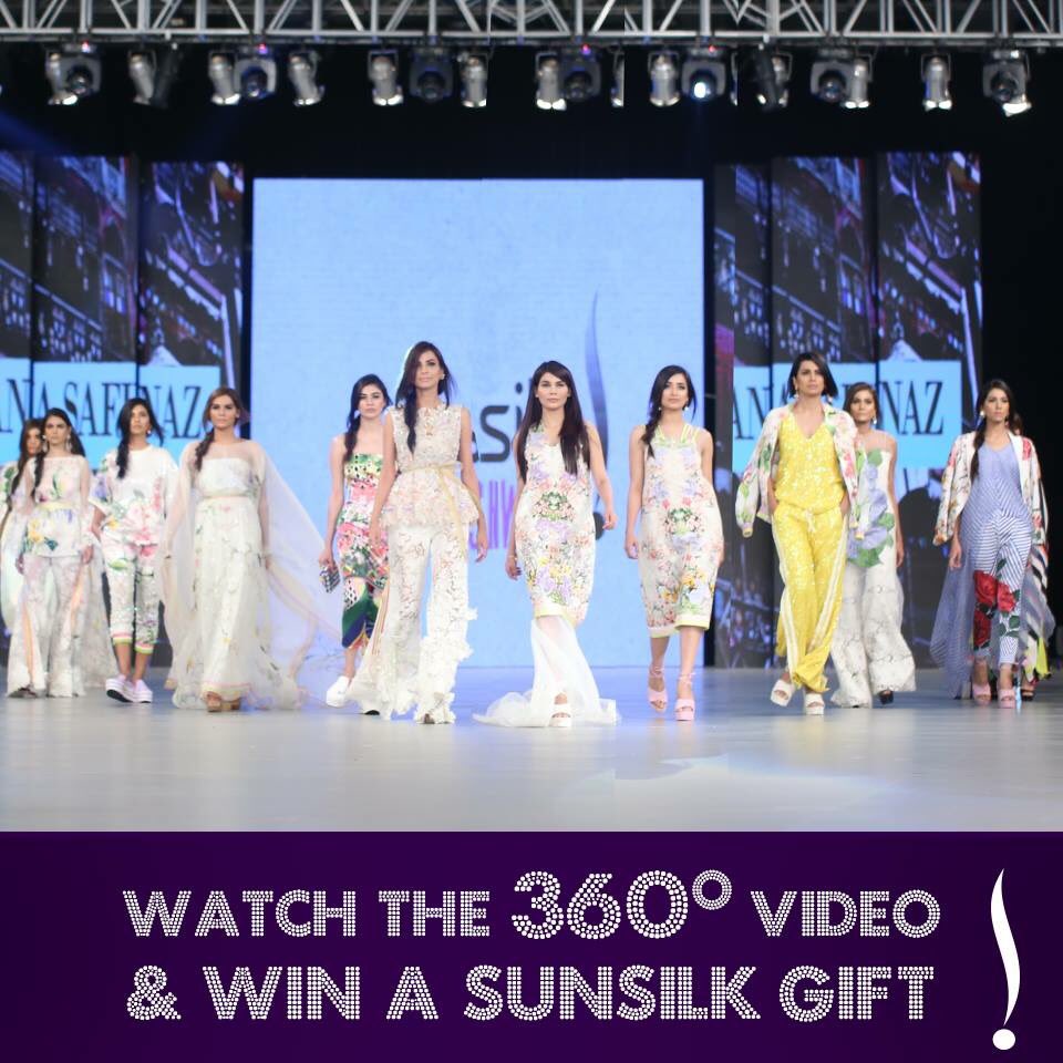 SunsilkPakistan's tweet photo. Watch the 360˚video here https://t.co/qJO5GfV85v & participate to win a Sunsilk gift. #SunsilkFashionEdition #PSFW16 https://t.co/E33MiDHFtr