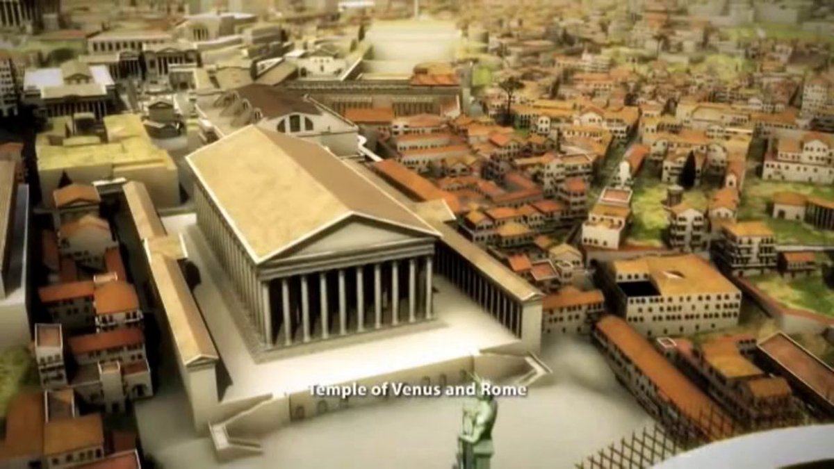 openculture's tweet photo. Rome Reborn: Take a Virtual Tour Through Ancient Rome, 320 C.E. https://t.co/qVnMpJDHAO https://t.co/klgI0hCLju