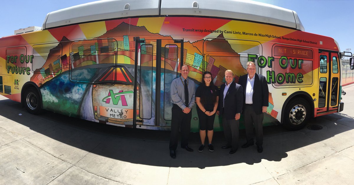 Mayor Mark Mitchell (@azmayormitchell) on Twitter photo MdN Sr. Cami Lintz wins this year's <a href="/valleymetro/">Valley Metro</a> bus/train wrap contest. Making <a href="/mdnpadres/">Marcos de Niza High School</a> and #Tempe proud! MdN Sr. Cami Lintz wins this year's <a href="/valleymetro/">Valley Metro</a> bus/train wrap contest. Making <a href="/mdnpadres/">Marcos de Niza High School</a> and #Tempe proud!
