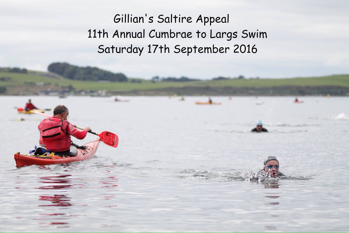 SwimSaltire's tweet photo. Saturday 17th September is the date for the swim this year! #savethedate #swimming #largs #cumbrae https://t.co/cwudfgBWCM