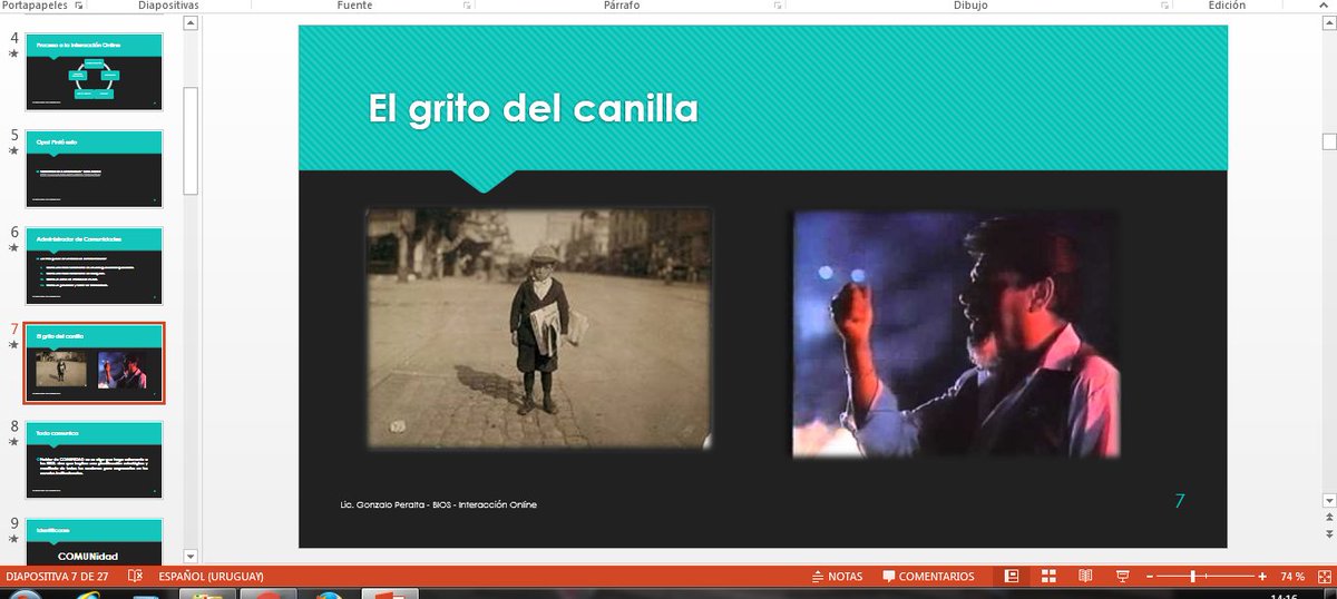 GonzaPeralta7's tweet photo. La #SlidePro para la clase de mañana de #InteracciónOnline está dedicada al Grito del Canilla. Todo tiene un porqué. https://t.co/Y9FITf3mRj