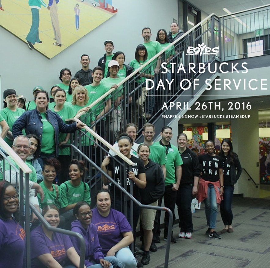 eoydc's tweet photo. Starbucks Day of Service at the #EOYDC
#Tobeapartnera138
#norcalpartners
#GMOS
#extrashotofgood
#area138GMOS https://t.co/CikVOQlqcf
