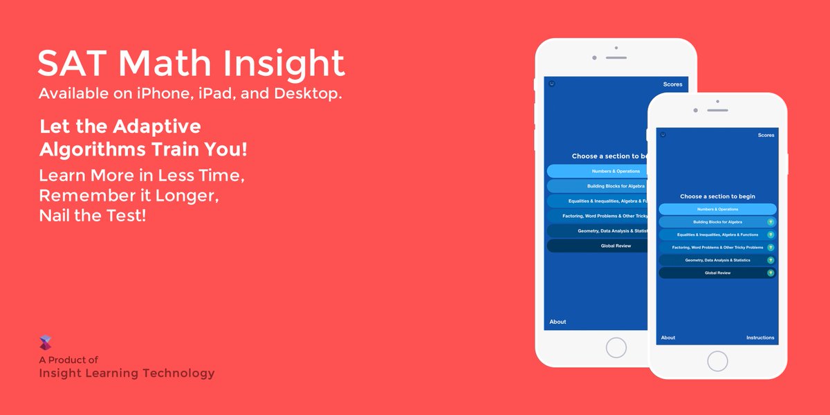 SATMathInsight's tweet image. #SAT Math Insight, Now Available on iPhone!
App Store → goo.gl/C5FVpf 
Desktop→ insightLT.com