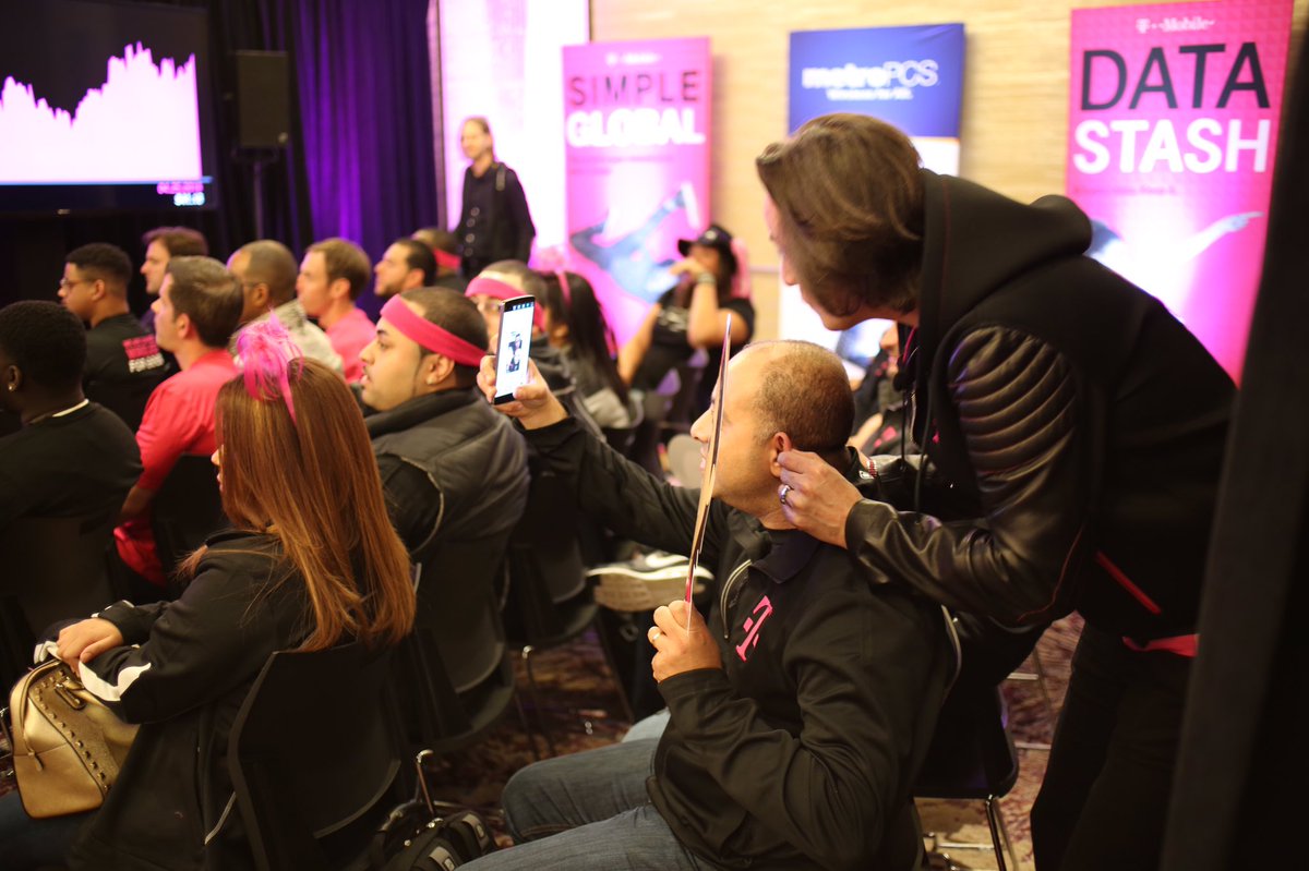 JohnLegere's tweet photo. My favorite part of every $TMUS earnings - saying THANK YOU and WELL DONE to the best employees!! #uncarrier https://t.co/W1UulgZd9t