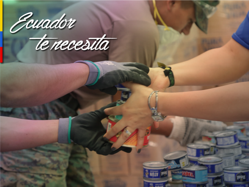 La solidaridad nos mantiene unidos #EcuadorTeNecesita