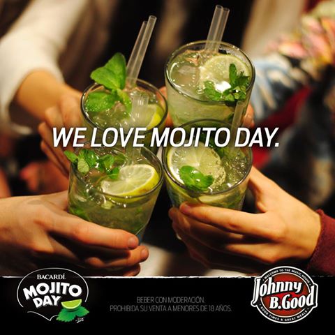 #HoyEstaPara aprovechar nuestro #MojitoDay 
 >> #HappyHour de mojito todo el día. ¡Te esperamos! 😁🍸